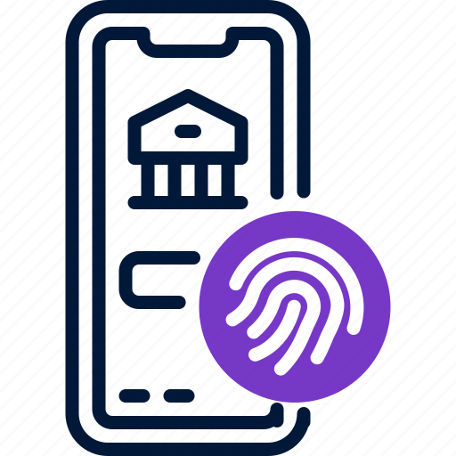 Fingerprint, smartphone, identity, protection, security icon - Download on Iconfinder