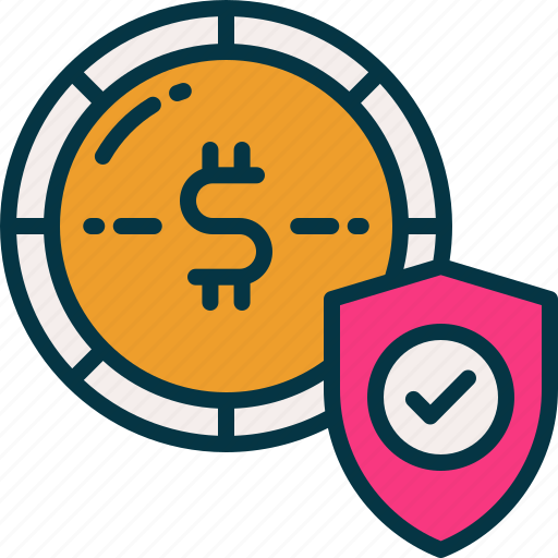 Insurance, money, coin, protection, safety icon - Download on Iconfinder
