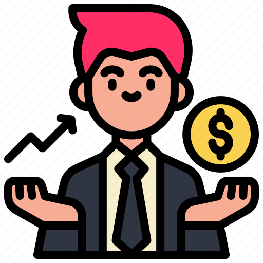 Businessman, business, success, plan, strategy, earning, growth icon - Download on Iconfinder