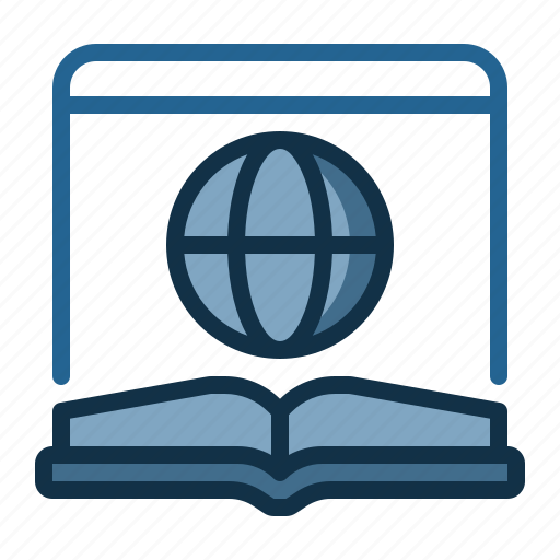 Encyclopedia, online, website, knowledge, education icon - Download on Iconfinder