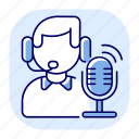 broadcast, podcast, record, audio