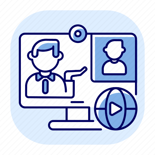 Online conference, internet meeting, webinar, chat icon - Download on Iconfinder