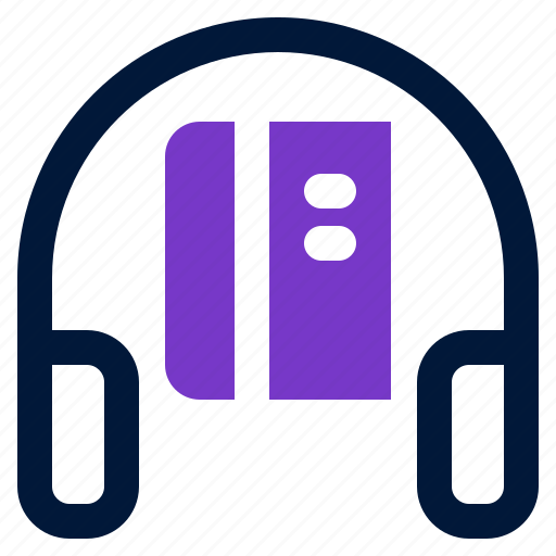 Audio, book, learning, headphone, listen icon - Download on Iconfinder