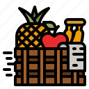 fruit, basket, food, diet, vegan