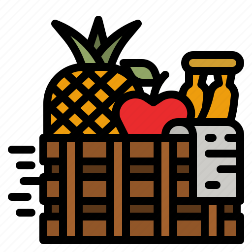 Fruit, basket, food, diet, vegan icon - Download on Iconfinder