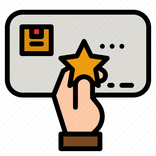 Review, like, rating, star, hand icon - Download on Iconfinder