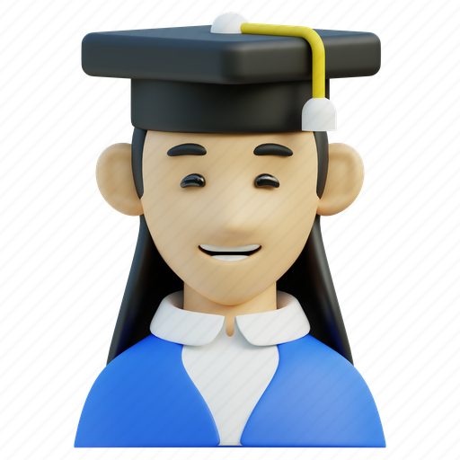 Female, student, graduate, graduation, degree, woman, university icon - Download on Iconfinder