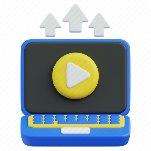 Video, upload, uploading, monitor, laptop, education icon - Download on Iconfinder