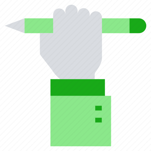 Education, hand, learning, pencil, raise hand, school icon - Download on Iconfinder