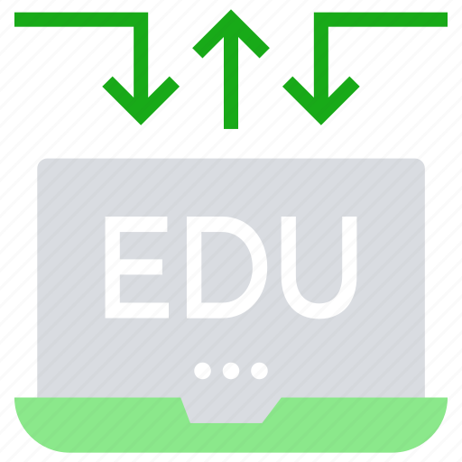 Arrows, education, laptop, online education, study icon - Download on Iconfinder
