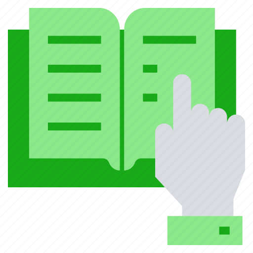 Book, education, hand, learn, reading, school, study icon - Download on Iconfinder