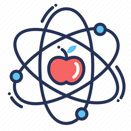 Apple, atom, physics, science icon - Download on Iconfinder