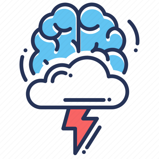 Brain, brainstorming, idea, lightning icon - Download on Iconfinder