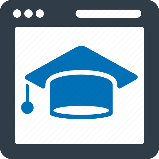 Graduate, online course, education, study, graduation, elearning icon - Download on Iconfinder