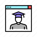 graduate, online, courses, education, book, app