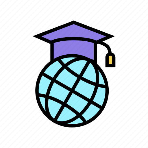 International, education, graduate, online, book, app icon - Download on Iconfinder