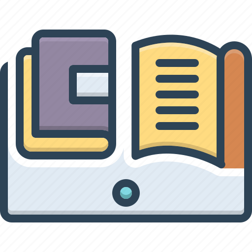 Online book, online, book, e book, content, online education, e learning icon - Download on Iconfinder