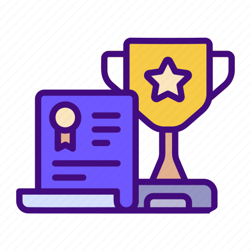 Cup, winner, medal, award, laurel, certificate, education icon - Download on Iconfinder
