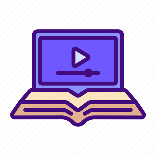 Online, video, book, lesson, tutorials, learning, knowledge icon - Download on Iconfinder