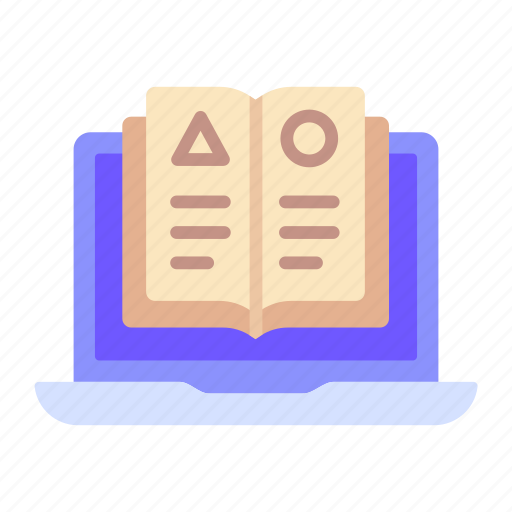 Book, laptop, knowledge, ebook, education, online, learning icon - Download on Iconfinder