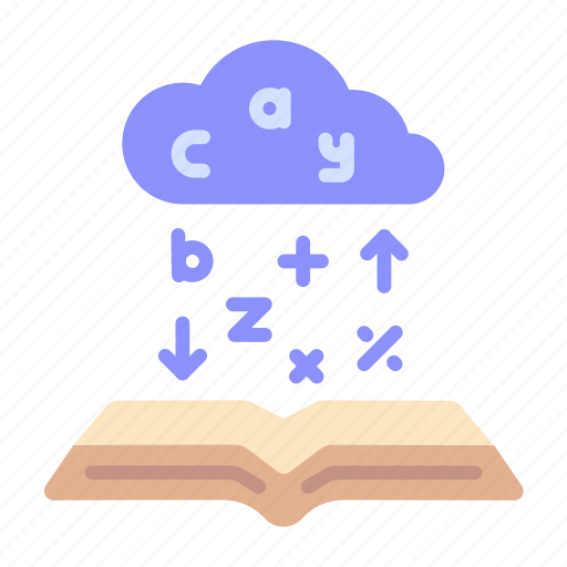 Cloud, alphabet, book, abc, education, online, learning icon - Download on Iconfinder
