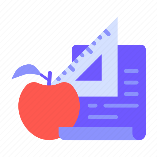 Document, ruler, education, tools, learning, knowledge, online icon - Download on Iconfinder