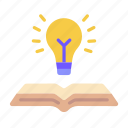 idea, bulb, book, knowledge, ideas, education, online