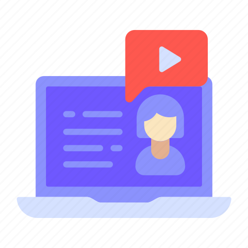 Live, streaming, video, laptop, course, online, education icon - Download on Iconfinder