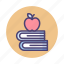 apple, back to school, books 