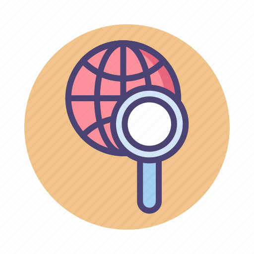 Explore, browse, discover, find, magnifying glass, search icon - Download on Iconfinder