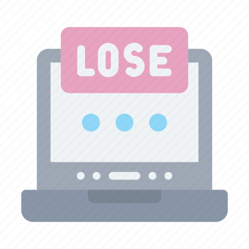 Banner, fail, game, lose, loser icon - Download on Iconfinder