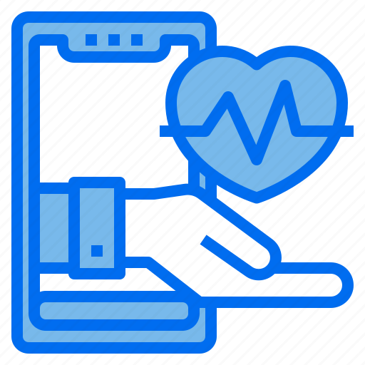 Smartphone, heart, healthcare, online, medical icon - Download on Iconfinder