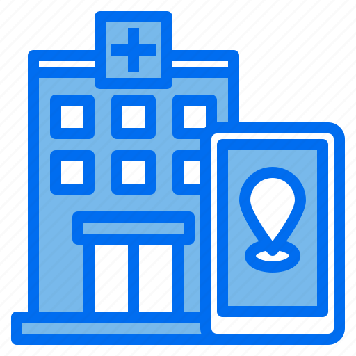 Smartphone, location, hospital icon - Download on Iconfinder