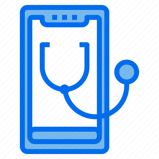 Smartphone, stethoscope, healthcare, medical icon - Download on Iconfinder
