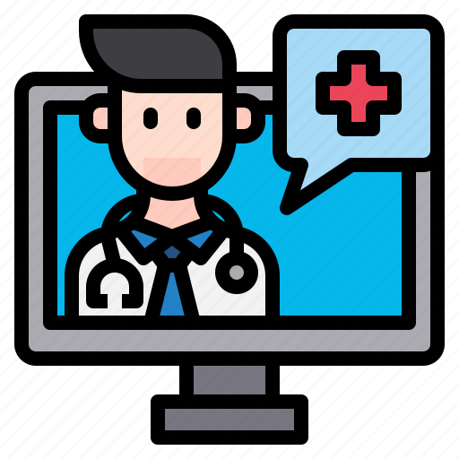 Doctor, monitor, healthcare, online, medical icon - Download on Iconfinder
