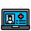 laptop, healthcare, online, medical