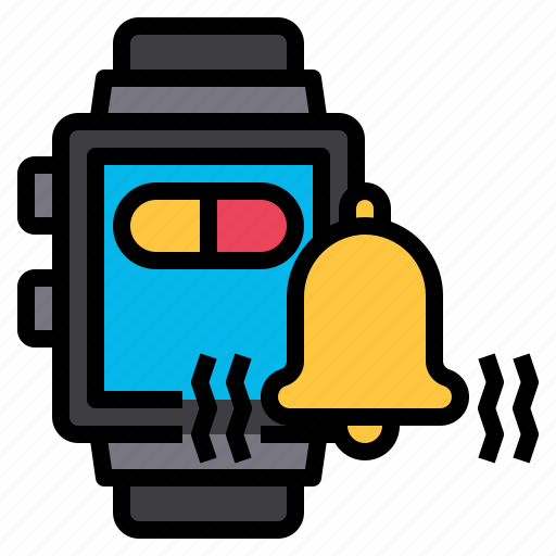 Smartwatch, notification, healthcare, medicine icon - Download on Iconfinder