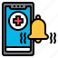 smathphone, notification, healthcare, online 