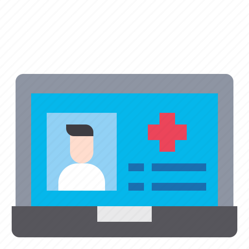 Laptop, healthcare, online, medical icon - Download on Iconfinder