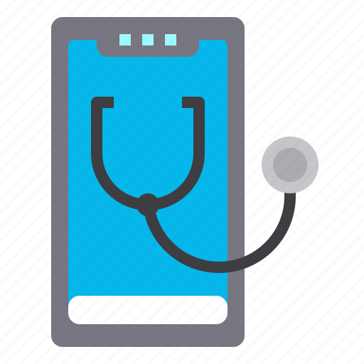 Smartphone, stethoscope, healthcare, medical icon - Download on Iconfinder