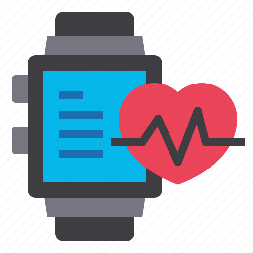 Smartwatch, heart, rate, healthcare, online, medical icon - Download on Iconfinder