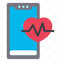 smathphone, heart, rate, healthcare, online, medical, technology