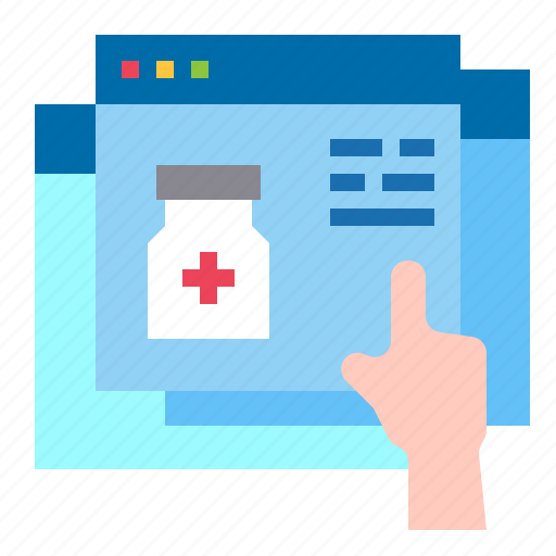 Website, online, healthcare, medicine, hand icon - Download on Iconfinder