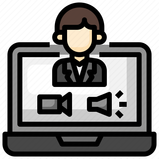 Video, call, conversation, assistance, computer, doctor icon - Download on Iconfinder