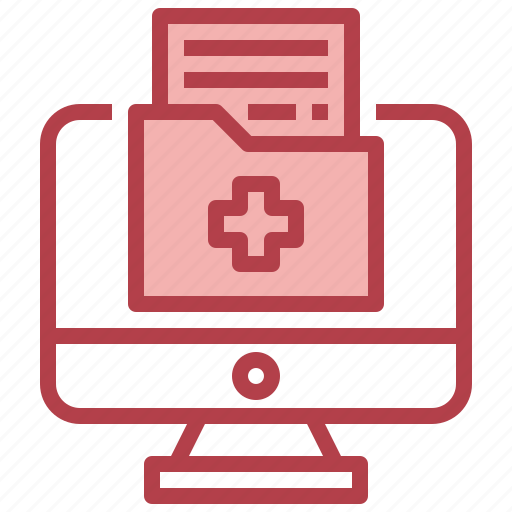 Health, report, folders, medical, online, computer icon - Download on Iconfinder