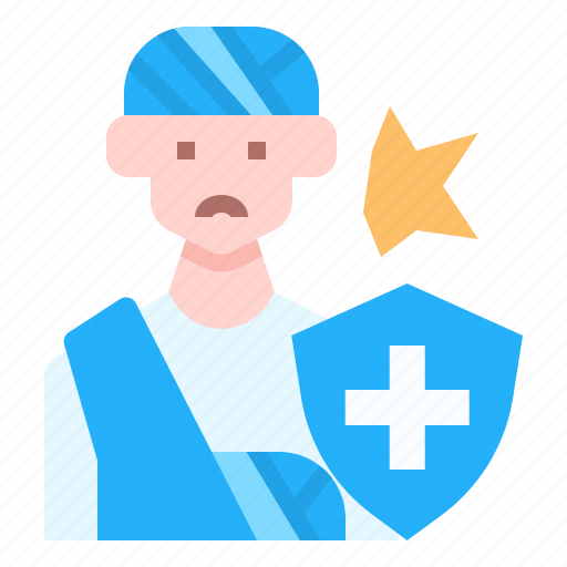 Broken, arm, patient, injured, bandage, hospital, accident icon - Download on Iconfinder