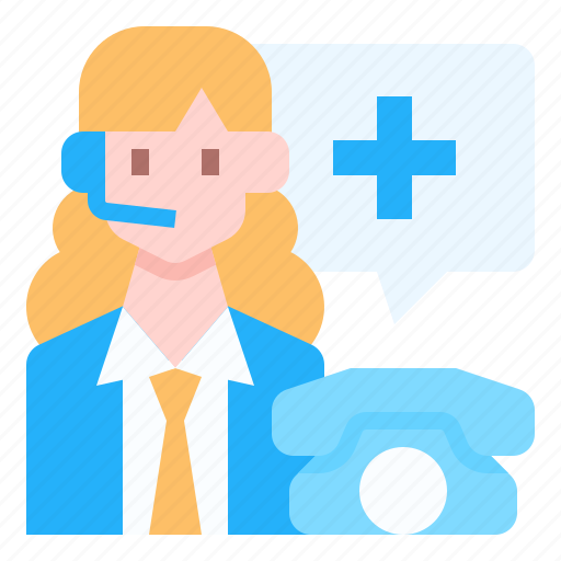 Call, center, customer, service, woman, agent icon - Download on Iconfinder