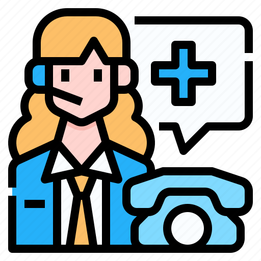 Call, center, customer, service, woman, agent, telephone icon - Download on Iconfinder