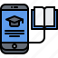 app, book, education, learning, online, phone, training 