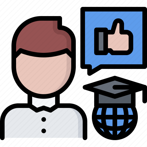 Education, feedback, learning, man, online, review, training icon - Download on Iconfinder